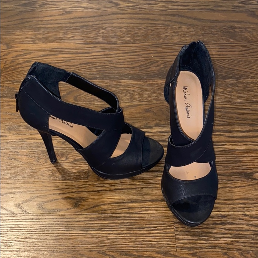 Barely worn black stiletto heels